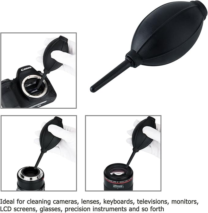 JJC Soft & Elastic Nozzle Air Blower Blaster Cleaner for DSLR Camera CCD CMOS Sensor Lens Filter LCD Comptuter Motherboard Chips PC Internal SSD Graphics Cards Video Card Fan Glasses Alcohol Ink Tool - Image 3