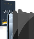 QHOHQ [2 Pack] Privacy Screen Protector for iPhone 12 Pro Max 6.7 Inch, Anti-Spy Tempered Glass Film, 9H Hardness, 2.5D Edge, Scratch Resistant, Easy Install - Case Friendly by QHOHQ