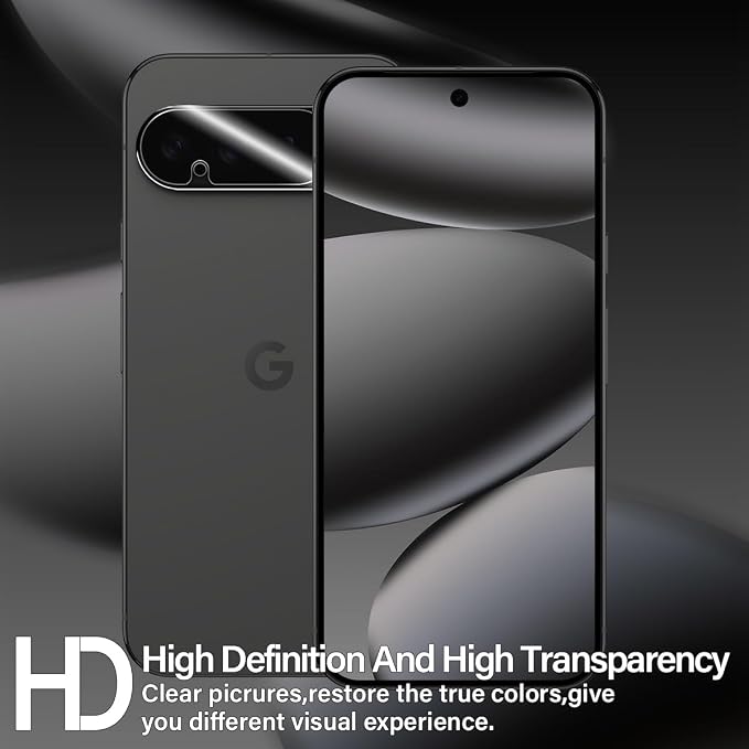 BIGFACE for Pixel 10 Pro Tempered Glass Screen Protector + Camera Lens Protector [ 2 + 2 Pack ][Fingerprint Unlock] [Anti-Scratch] [Case Friendly] Clear HD Protective Film for Google Pixel 10 Pro 5G - Image 6