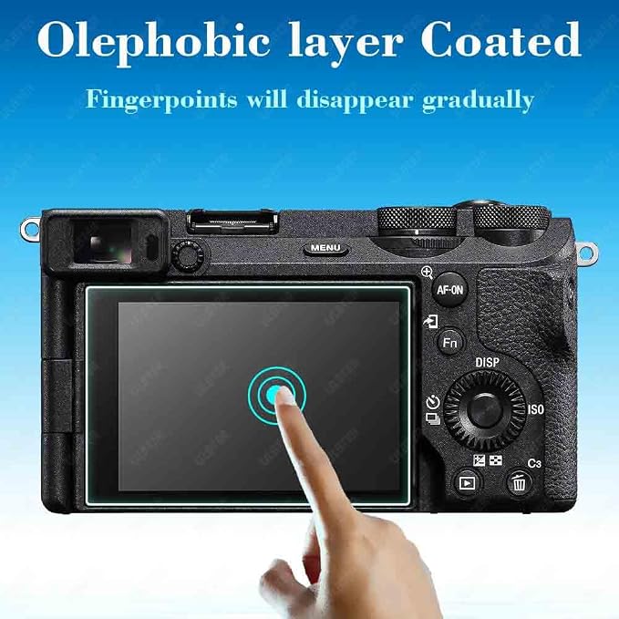 ULBTER Screen Protector for Sony Alpha A6700 A7C II A7CR A7C R [3+2Pack] | 3 Pcs Tempered Glass for 6700 A7CII & 2 Hot Shoe Cover 0.3mm 9H Hardness Anti-Scrach Anti-Fingerprint Anti-Bubble - Image 4