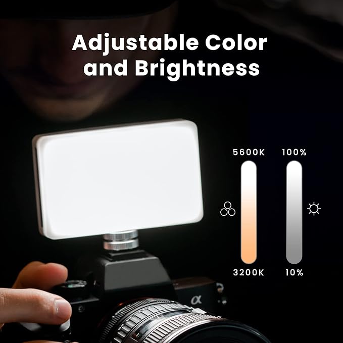 Lume Cube Bicolor Panel Mini LED Light for Professional DSLR Cameras | Adjustable Panel Mini, LCD Display | Photo and Video Lighting, Long Battery Life | Fits Sony, Nikon, Canon, Fuji, Panasonic - Image 3