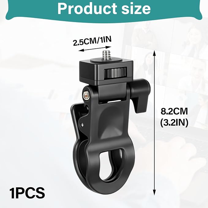 Selfie Phone Light Clip – Portable Clip-On Light for Phone, Camera, Laptop, Webcam, Tripod with 1/4" Thread Mount, Compatible for Zoom or Video Call - Image 2