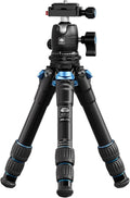 SIRUI AM-203 Aluminum Mini Travel Tripod, B00K Ball Head, 360° Panoramic | 20LB Load, 16.7" Height, 11.4" Folded, Lightweight, Tabletop, DSLR, Mirrorless Camera, Travel Photography by SIRUI