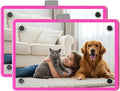 2 Pack Car Picture Holder, Magnetic Sun Visor Photo Clip, Car Picture Frame | 2.36 x 3.54 Pink Acrylic Photo Holder, Keeps Photos Secure on your Sun Visor, Personalized Car Interior Display by Nirvany-MakeACoolLifeForU