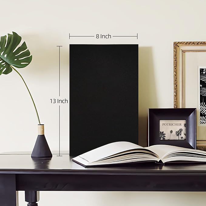 potricher Photo Album 4x6, 300 Pockets, Linen Cover, Black | Small Capacity 4x6 Picture Albums with Horizontal Pockets, 4x6 Photo Book for Family, Wedding, Baby, Anniversary - Image 2