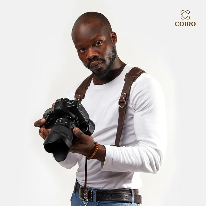 Dual Camera Harness Leather Camera Strap DSLR/SLR, All-Day Comfort - Image 7