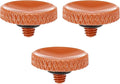 PATIKIL Camera Shutter Button, 3 Pack Soft Shutter Release Button Pure Copper Camera Button Knurled Suitable for Nikon for Fujifilm for Leica DSLR/SLR Camera, Orange by PATIKIL