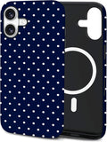 TPU Phone Case for iPhone 16, MagSafe Wireless Charging Compatible, Shockproof Slim Fit Protective Cover with Anti-Yellowing & Raised Camera Protection (Polka dot 7, iPhone 16) by Unknown