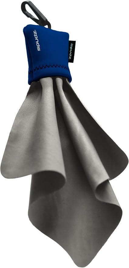 SPUDZ Classic Microfiber Lens Cleaner – Clip-On Pouch, Washable – for Binoculars, Scopes, Glasses, Screens | Classic | Navy Blue, 6 x 6 Inch (2-Pack) - Image 6