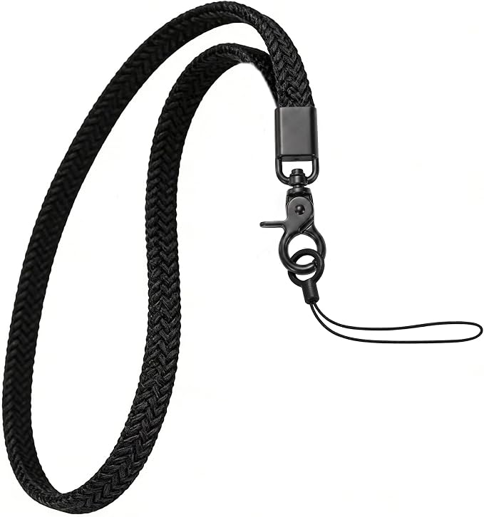 Elastic Nylon Wrist Lanyard for AirPods Case , Anti-Lost Strap for AirPods 1/2/3/Pro/Pro 2 Charging Case, Multi-Functional Wrist Strap for Phones Keys Cameras Small Gadgets, Black +Black Buckle by YANTHKEY