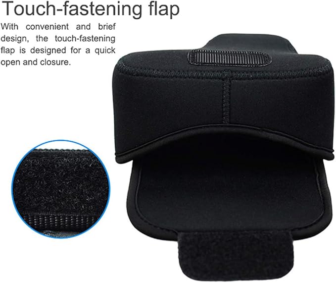JJC Black Ultra Light Neoprene Camera Case for Sony a6600 a6500 a6400 a6300 a6100 a6000 a5100 w/55-210mm Lens, Pouch Bag for Fujifilm Fuji X-T30 X-T20 X-T10 W/ 55-200mm Lens, Elastic, Water Resistant - Image 3