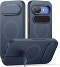 SURITCH for Google Pixel 10a Phone Case, Compatible with MagSafe, Protective Cover with Camera Cover & Adjustable Metal Kickstand for Pixel 10a 2026 -Dark Blue by SURITCH