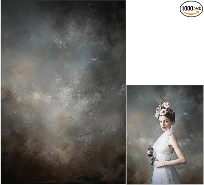 5x7ft Fabric Abstract Backdrop for Photography Vintage Portrait Old Master Background for Studio Prop by HMTFOTO