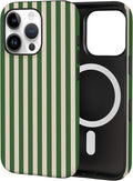 TPU Phone Case for iPhone 16 Pro Max, MagSafe Wireless Charging Compatible, Shockproof Slim Fit Protective Cover with Anti-Yellowing & Raised Camera Protection (Stripe 2, iPhone 16 Pro Max) by Unknown