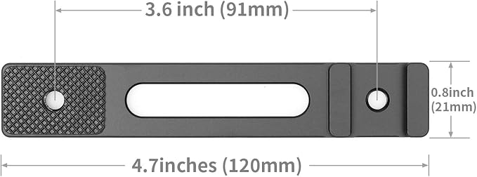 ChromLives Cold Shoe Bracket Extension Bar, Hot Shoe Extension, Microphone Mount with 1/4'' Tripod Screw Compatible with Mirrorless Camera Vlogging Sony A6400 6300 6500 6000 Zhiyun 4 DJI Osmo Pocket - Image 5