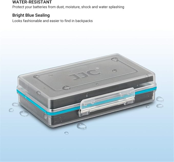 JJC 18650 Battery Case, Shockproof & Water-resistant Battery Storage Holder for 6 x 18650 Battery, PC Shell Easy to Carry | Compact Battery Storage Case Organizer for 6 x 18650 Battery, PC Shell Easy to Carry, Ergonomic Locking System - Image 4