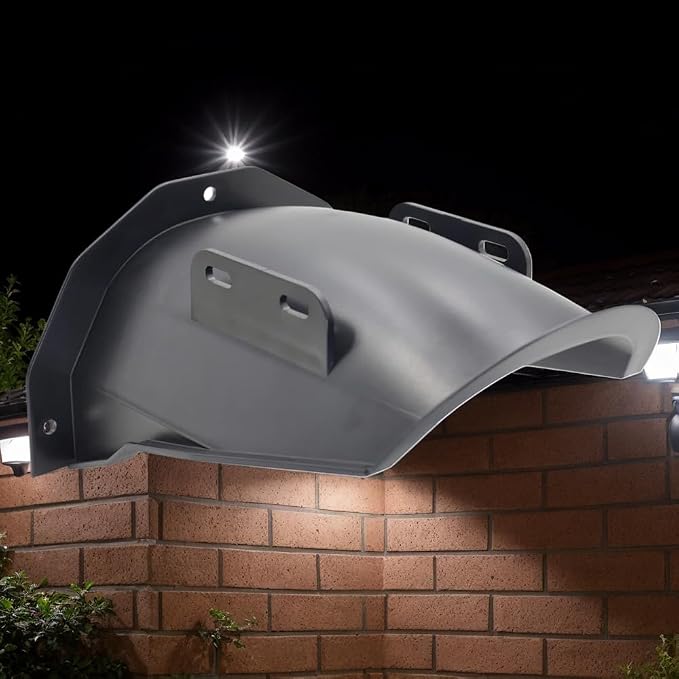 DGQ Outdoor CCTV Camera Top Cover,Weatherproof Glare Protection Cover | Universal Security Sun Rain Shield Protective Roof for Most Bullets and Dome Outdoor CCTV Cameras - Black - Image 6