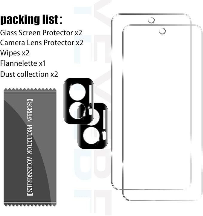 Moto G Power 5G-2024 HD Clear Tempered Glass Screen Protector + Camera Lens Protectors, [2+2 Pack] [Case Friendly] [Anti-Glare] [Bubble-Free] Screen Protector Glass For Moto G Power 5G-2024 - Image 7