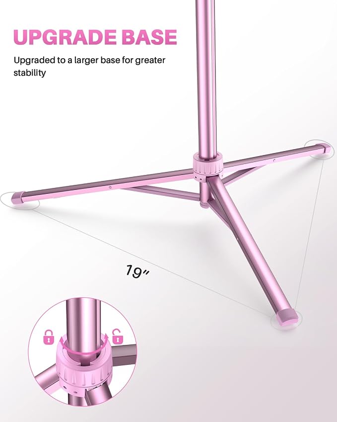 67" Phone Tripod, MIIASI Extendable Tripod for iPhone, Selfie Stick with Remote and Phone Holder, Compatible with iPhone/Android/Camera, Light Stand - Image 3