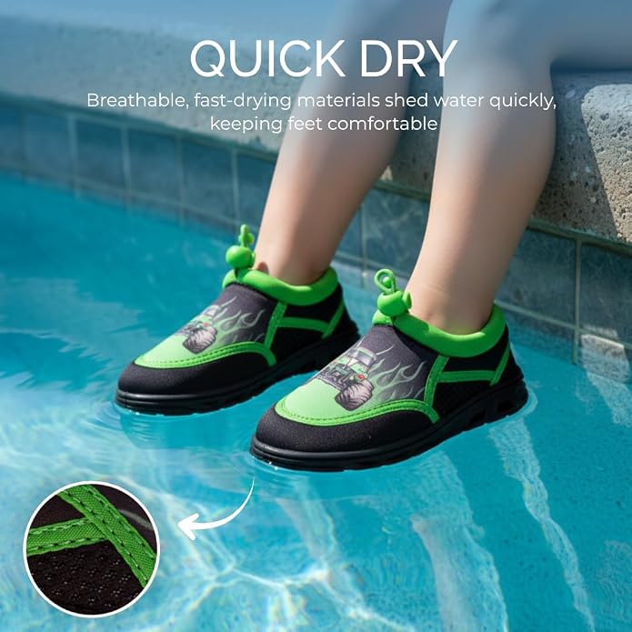 Toy Story Cars Boys Water Shoes Monster Jam Aqua Socks Toddler-Little Kid - Image 3