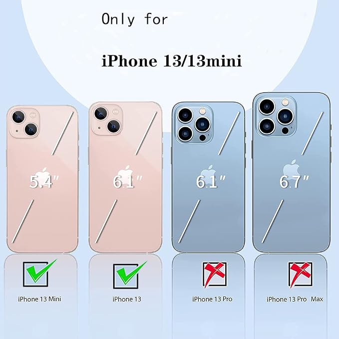 2 Pack Glitter Camera Lens Cover Protector Compatible with iPhone 13 /iPhone 13 Mini Metal Bling Diamond Camera Lens Cover Sticker Protector (Rose Gold) - Image 2