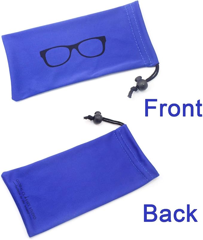 Quality Microfiber Eyeglass Pouch with Bead Lock Micro Fiber Sunglasses Case Pouch Soft Store - Image 2