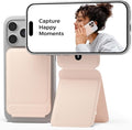 MOFT Phone Tripod Stand, Portable Selfie Stick for iPhone, Mulit-Angle | Pocket Size | Strong Magnets l MOVAS Leather | Magsafe Compatible | Easy to Charge | Stylish |For Content Creators by MOFT