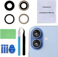 Back Rear Camera Lens Glass Replacement Compatible with iPhone 17 6.3 inches with pre-Installed Adhesive and Reparing Toolkit by Perzework