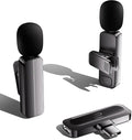2-Pack Wireless Mini Lavalier Lapel Microphone for iPhone 15,16,Android Phone - 65ft Cordless Clip on Dual Mics with Noise Reduction 6H Working Time for Video Recording Vlogging, YouTube, Interview by Bulatry2-personsoundpickup