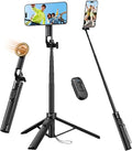 Magnetic Phone Tripod,51" Adjustable and Foldable Selfie Stick Tripod for iPhone with Remote,Strong Magnet Selfie Stick Stand for Traveling, Recording,Taking Selfies and Live Streaming by XOSimpleisBeauty