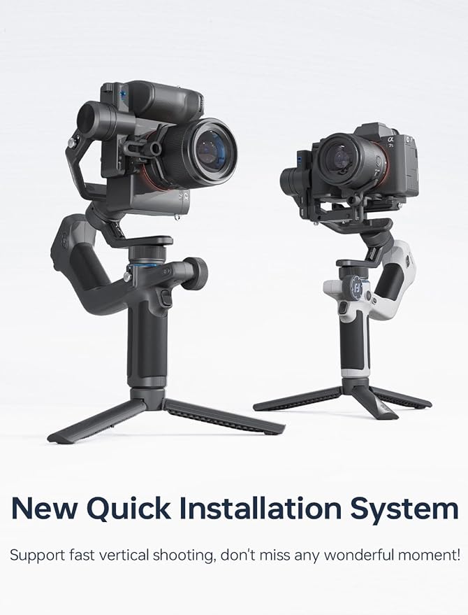 Feiyu SCORP Mini 2 Kit, 3-Axis Gimbal Stabilizer for Cameras & Smartphones | Built-in AI Tracking, OLED Touchscreen, 2.65lb Payload, Ergonomic Handle, Compatible with Sony, Canon, Nikon, iPhone & GoPro - Image 4