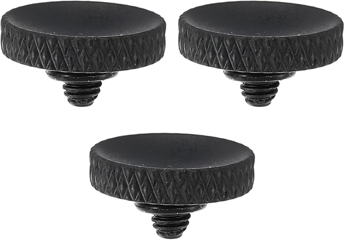 PATIKIL Camera Shutter Button, 3 Pack Soft Shutter Release Button Pure Copper Camera Button Knurled Suitable for Nikon for Fujifilm for Leica DSLR/SLR Camera, Matte Black by PATIKIL