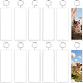 Acrylic Photo Keychain Bulk Set - Double Sided Picture Frame Keychain Holder by CHICERA