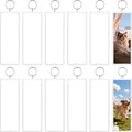Acrylic Photo Keychain Bulk Set - Double Sided Picture Frame Keychain Holder by CHICERA