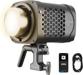 amaran Halo 600x LED Studio Light, 610W Bi-Color COB Compact Video Light | All-in-one Design APP Control,2,700K - 6,500K,32,500 lux @ 1m Bowens Mount Lighting for Home Studios,Livestream by amaran