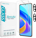 Screen Protector for Samsung Galaxy S21 Plus Tempered Glass | with Camera Lens Protector, Fingerprint ID Compatible, Anti Scratch, Bubble Free, 2+2 Pack by Bencuku