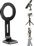 elitehood Magnetic Phone Tripod Mount with Arca Port & 1/4-20 for Magsafe | Aluminum Adjustable iPhone Tripod Mount Attachment for Professional Camera Tripod Video Recording, Streaming, Vlogging by Builtyourelitelive