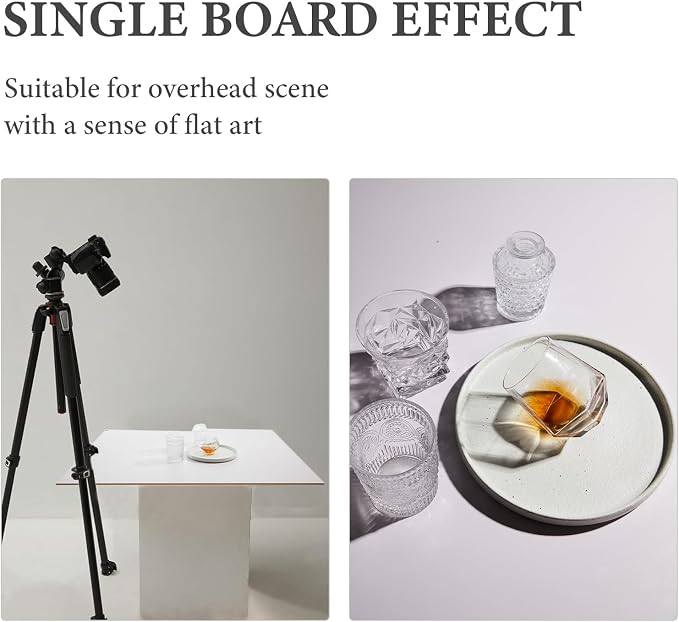 2-Sided 2 PCS Morandi Photo Backdrop Boards, Flat Lay Food Photography Background, Durable Waterproof Product Photography, 24x24 Inch, BEIYANG - Image 4