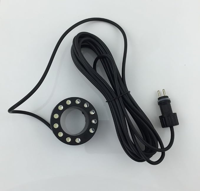 CNZ Submersible 12-LED Fountain Ring, No AC Adapter Included, Black (1DNOAC) | No AC Adapter Included by CNZ
