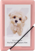 2x3 Instax Mini Photo Album, 28 Pockets. Peach Pink, 1PK | Portable Wallet Size Album Stores 2x3 inch Instant Photos. Fits Polaroid, Instax Mini, Kodak Mini Prints and Zink. by GoldbarleyDesign