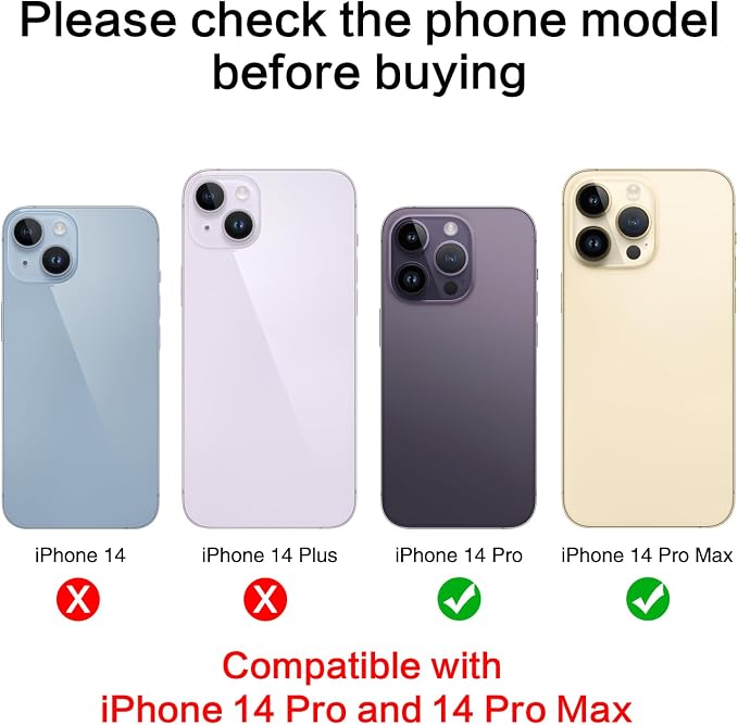 2PCS ASDAWN Back Rear Camera Lens Glass Replacement for iPhone 14 Pro Max and 14 Pro Camera Glass Lens Replacement with Pre-Installed Adhesive + Repair Tool Kit + Installation Manual - Image 2
