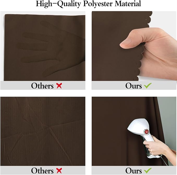 Brown Photography Backdrop for Photoshoot, Fabric 5x7ft | Polyester Studio Photo Backgrounds, Non Reflective, Easy to Hang, for Portrait Shoot, Product, Party Decor, Video Creation - Image 6