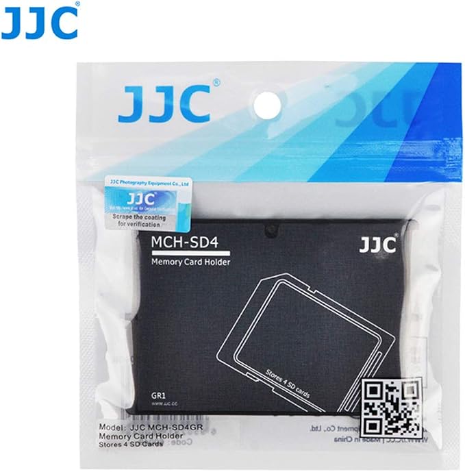 JJC MCH-SD4GR Small Memory Card Case, Wallet SD Card Case, SD Card Holder Case fits 4 SD Cards, Slim, Light Weight, Credit Card Size - Image 7