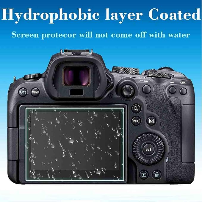 ULBTER Screen Protector for Canon EOS R7/R6 Mark III II I EOS R6 V [3 Pack] | Tempered Glass for EOS R6 V RV EOS R6 EOS R6V 9H EOSR6 EOSR7 0.3mm 9H Hardness Anti-Scrach Anti-Bubble - Image 6