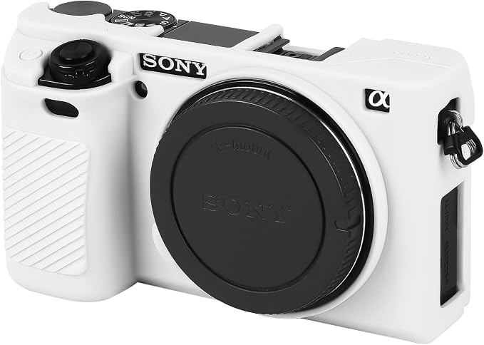 Easy Hood Case for Sony Alpha A6000 ILCE-6000 Digital Camera, White | Soft Silicone,Anti-Scratch,Dustproof,Shockproof,Slim Fit,Enhanced Grip,Camera Skin Protector Accessories Protective Cover by EasyHood