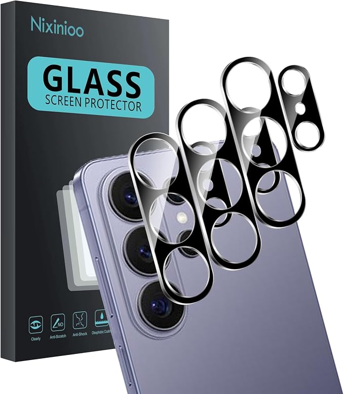 3 Pack Camera Lens Protector for Samsung Galaxy S26 Ultra | Tempered Glass,Anti-Fingerprint,9H Hardness,Scratch Resistant,Easy to Install,Bubble Free,HD Clarity by Unknown