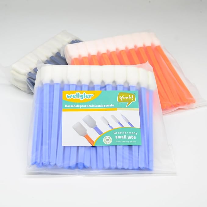 5.11'' Foam Swabs, DTF Cleaning Swabs (200 Count, Blue) | Anti-static, lint-free cleaning swabs, suitable for printers, webcams, camera lenses, and various optical devices - Image 8