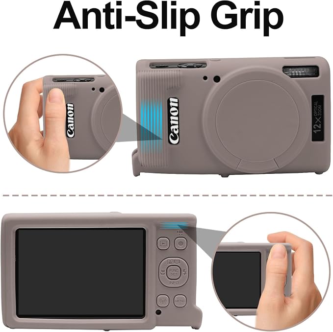 Easy Hood Case for Canon ELPH 360/IXUS 285 HS/IXY 650 Camera,Tiffany Pink | With Removable Lens Cover,Soft Silicone Protective Case,Anti-Scratch,Dustproof,Shockproof,Enhanced Grip,Camera Accessories - Image 4