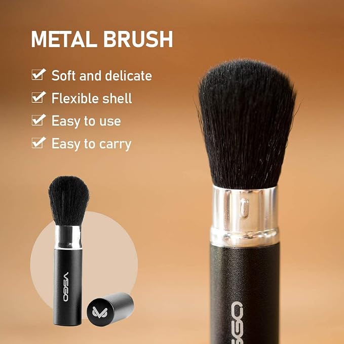 VSGO Professional Lens Cleaning Kit with Air Blower Folding Pouch Microfiber Lens Cloth Wet Wipes Lens Cleaner Metal Brush Cotton Swab Compatible for Optical Camera Lens Phone Laptop Cleaning(VS-A2E) - Image 9