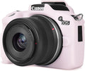 Rieibi EOSR50 EOS R50 Case, Soft Silicone Protective Case for Canon EOS R50 EOSR50 Vlogging Camera, Lightweight EOS R50 Camera Case Cover Grip Body Skin - Light Pink by Rieibi